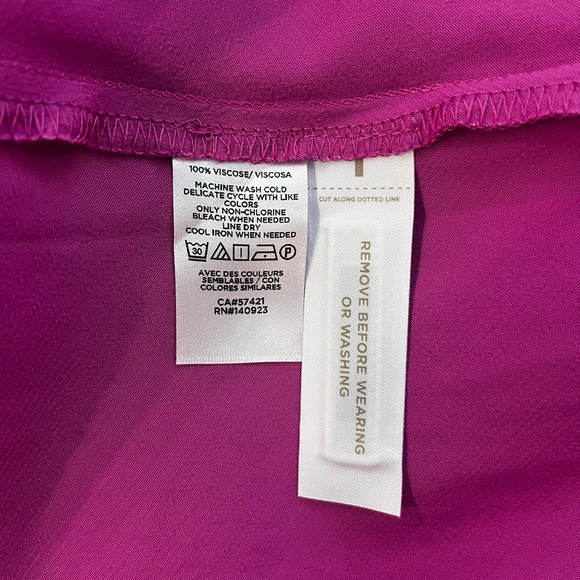 NWT Loft Slip V-Neck Maxi Dress in Magenta - Picture 5 of 6